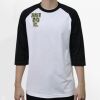 Raglan 3/4 Roundneck Shirt (White Body) Thumbnail