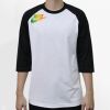 Raglan 3/4 Roundneck Shirt (White Body) Thumbnail