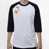 Raglan 3/4 Roundneck Shirt (White Body) Thumbnail