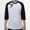 Raglan 3/4 Roundneck Shirt (White Body) Thumbnail