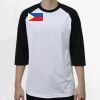 Raglan 3/4 Roundneck Shirt (White Body) Thumbnail