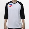 Raglan 3/4 Roundneck Shirt (White Body) Thumbnail