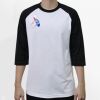 Raglan 3/4 Roundneck Shirt (White Body) Thumbnail