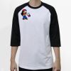 Raglan 3/4 Roundneck Shirt (White Body) Raglan 3/4 Roundneck Shirt (White Body) Thumbnail