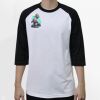 Raglan 3/4 Roundneck Shirt (White Body) Thumbnail