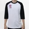 Raglan 3/4 Roundneck Shirt (White Body) Thumbnail