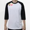 Raglan 3/4 Roundneck Shirt (White Body) Raglan 3/4 Roundneck Shirt (White Body) Thumbnail