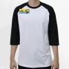 Raglan 3/4 Roundneck Shirt (White Body) Thumbnail