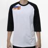 Raglan 3/4 Roundneck Shirt (White Body) Thumbnail