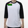 Raglan 3/4 Roundneck Shirt (White Body) Thumbnail