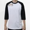 Raglan 3/4 Roundneck Shirt (White Body) Thumbnail