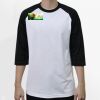 Raglan 3/4 Roundneck Shirt (White Body) Thumbnail