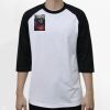 Raglan 3/4 Roundneck Shirt (White Body) Thumbnail