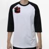 Raglan 3/4 Roundneck Shirt (White Body) Thumbnail
