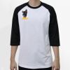 Raglan 3/4 Roundneck Shirt (White Body) Thumbnail