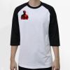 Raglan 3/4 Roundneck Shirt (White Body) Thumbnail
