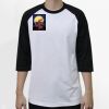 Raglan 3/4 Roundneck Shirt (White Body) Thumbnail