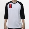 Raglan 3/4 Roundneck Shirt (White Body) Thumbnail