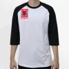 Raglan 3/4 Roundneck Shirt (White Body) Thumbnail