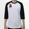Raglan 3/4 Roundneck Shirt (White Body) Thumbnail
