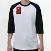 Raglan 3/4 Roundneck Shirt (White Body) Thumbnail