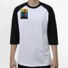 Raglan 3/4 Roundneck Shirt (White Body) Thumbnail