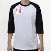 Raglan 3/4 Roundneck Shirt (White Body) Thumbnail