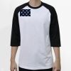 Raglan 3/4 Roundneck Shirt (White Body) Thumbnail