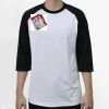 Raglan 3/4 Roundneck Shirt (White Body) Thumbnail