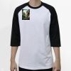 Raglan 3/4 Roundneck Shirt (White Body) Thumbnail