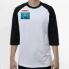 Raglan 3/4 Roundneck Shirt (White Body) Thumbnail