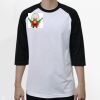 Raglan 3/4 Roundneck Shirt (White Body) Thumbnail