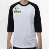 Raglan 3/4 Roundneck Shirt (White Body) Thumbnail