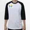Raglan 3/4 Roundneck Shirt (White Body) Thumbnail