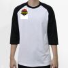 Raglan 3/4 Roundneck Shirt (White Body) Thumbnail