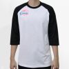 Raglan 3/4 Roundneck Shirt (White Body) Thumbnail