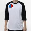 Raglan 3/4 Roundneck Shirt (White Body) Thumbnail