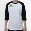 Raglan 3/4 Roundneck Shirt (White Body) Thumbnail