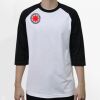 Raglan 3/4 Roundneck Shirt (White Body) Thumbnail