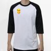 Raglan 3/4 Roundneck Shirt (White Body) Thumbnail
