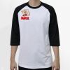 Raglan 3/4 Roundneck Shirt (White Body) Thumbnail