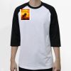 Raglan 3/4 Roundneck Shirt (White Body) Thumbnail
