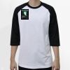 Raglan 3/4 Roundneck Shirt (White Body) Thumbnail