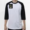 Raglan 3/4 Roundneck Shirt (White Body) Thumbnail
