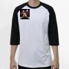 Raglan 3/4 Roundneck Shirt (White Body) Thumbnail