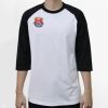 Raglan 3/4 Roundneck Shirt (White Body) Thumbnail