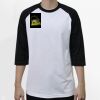 Raglan 3/4 Roundneck Shirt (White Body) Thumbnail