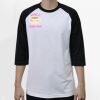 Raglan 3/4 Roundneck Shirt (White Body) Thumbnail