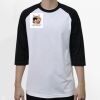 Raglan 3/4 Roundneck Shirt (White Body) Thumbnail