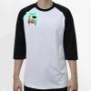 Raglan 3/4 Roundneck Shirt (White Body) Thumbnail